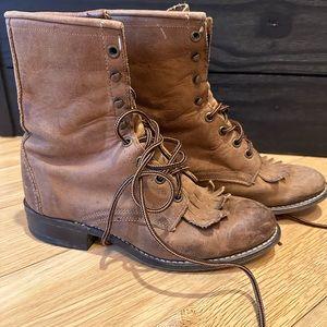 Laredo Brown Lace Up Boots